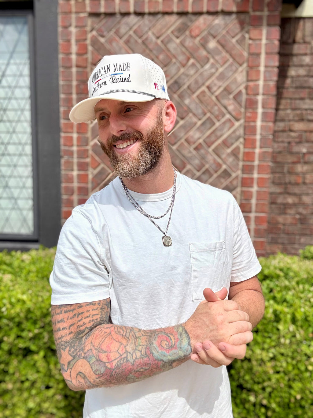 American Made Southern Raised Hydro Hat in Tan
