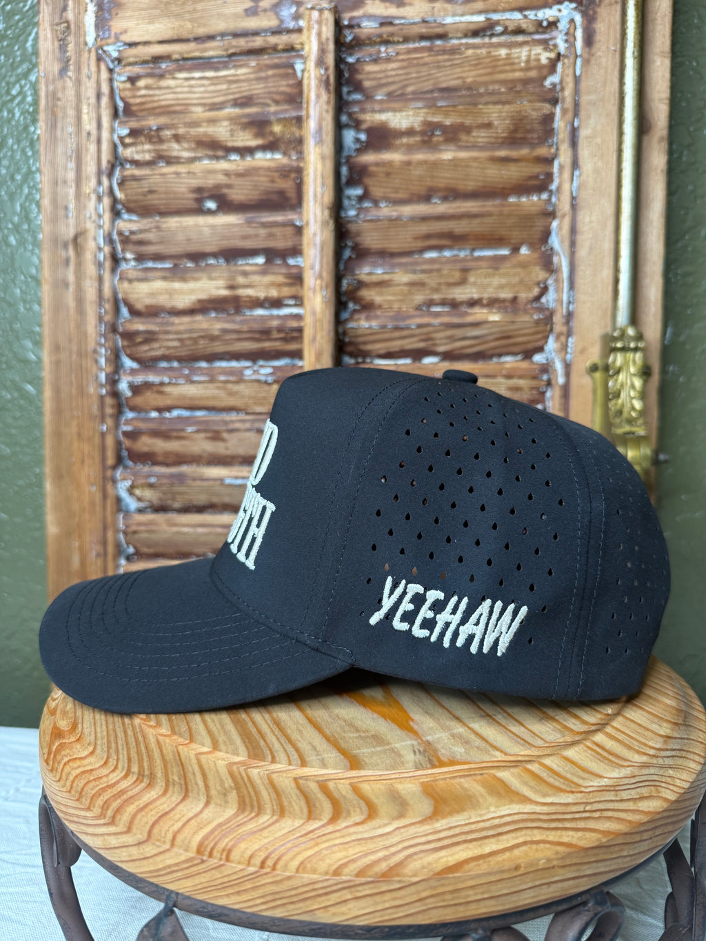 Dad Strength Hydro Hat In Black and Beige