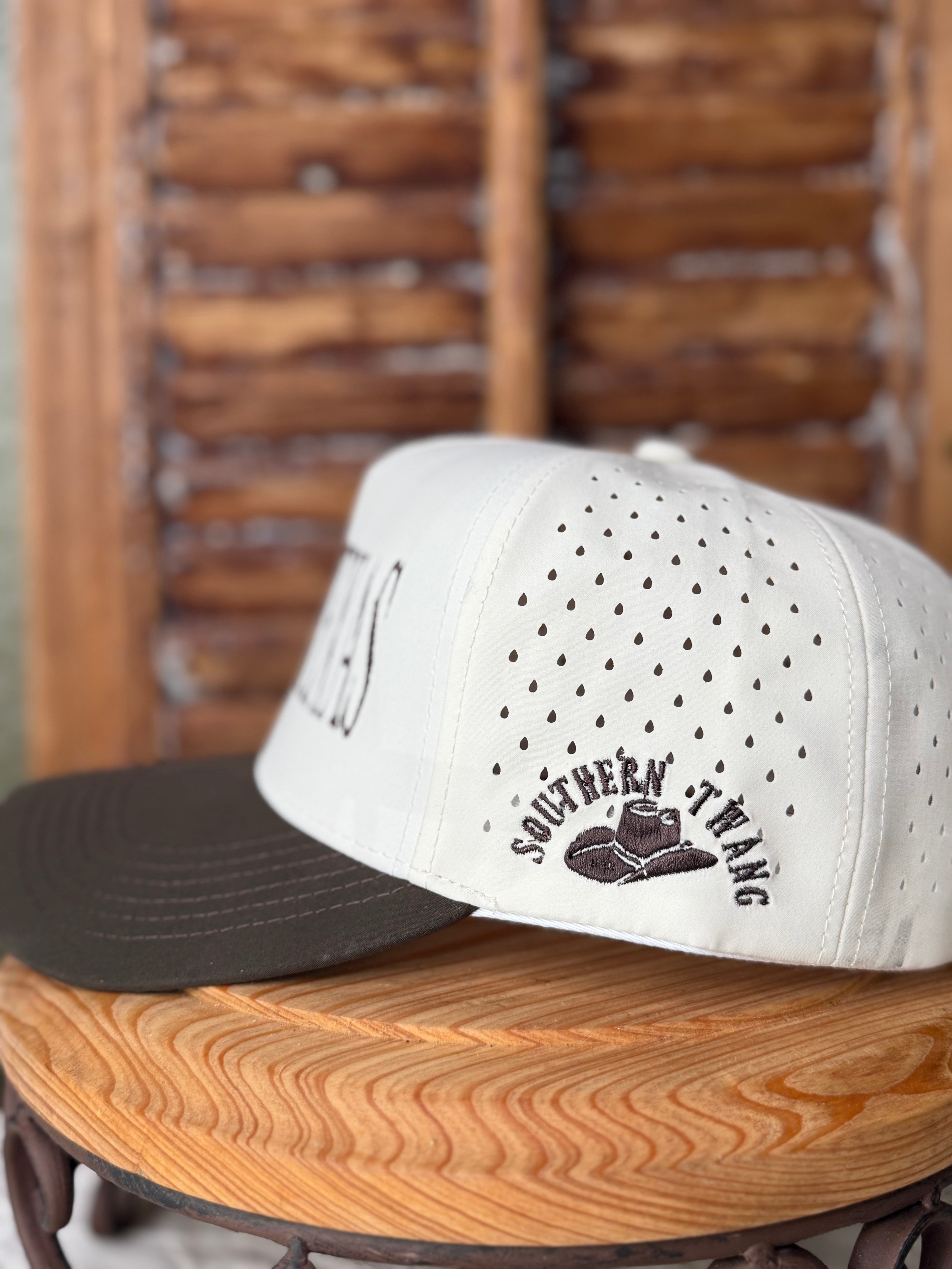 Raised On Texas Hydro Hat Tan & Dark Brown
