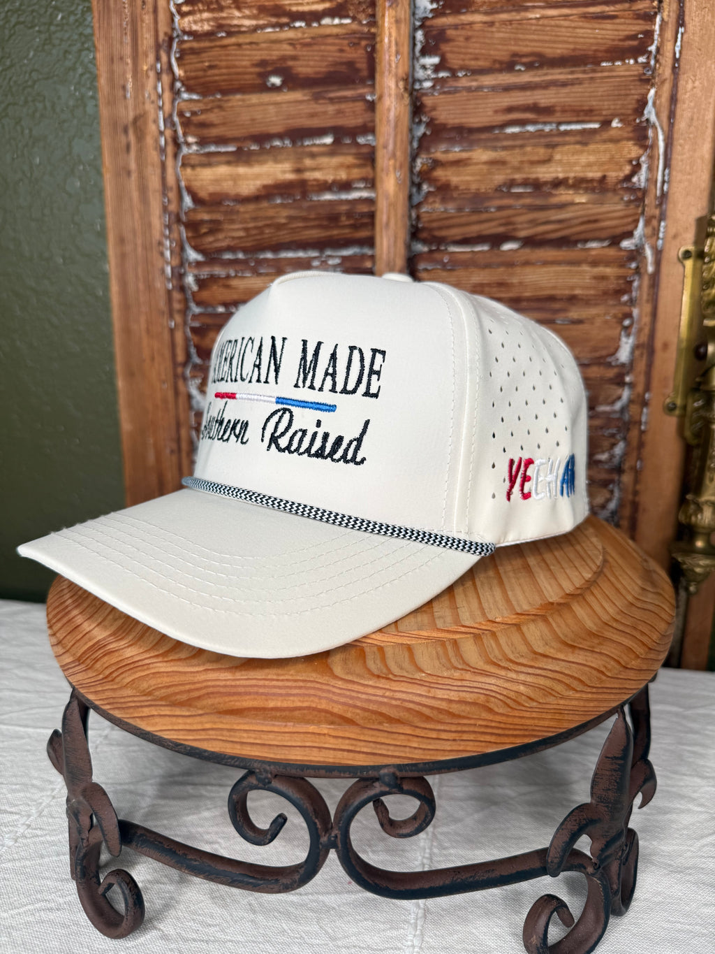 American Made Southern Raised Hydro Hat in Tan
