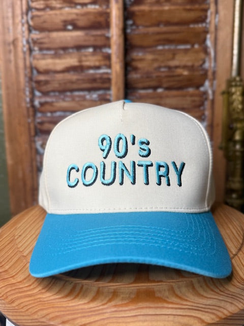 90's Country Beige and Sky Blue