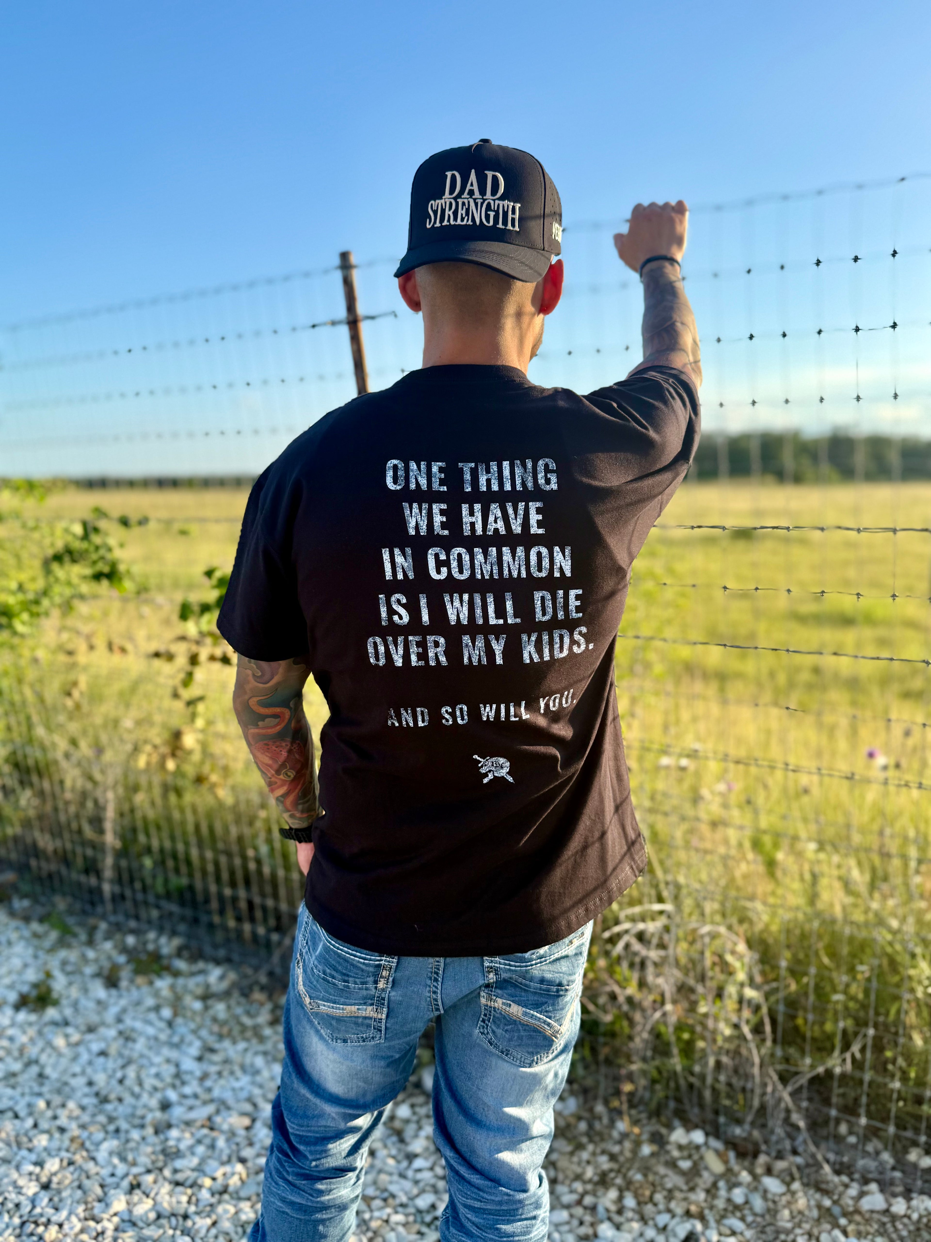 Dad Strength Hydro Hat In Black and Beige