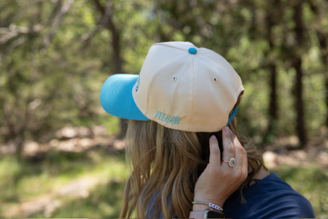 90's Country Beige and Sky Blue