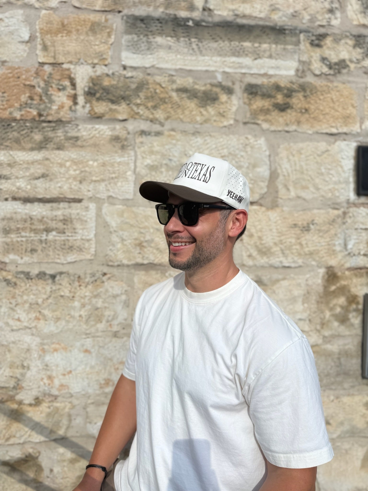 Raised On Texas Hydro Hat Tan & Dark Brown